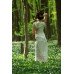 Embroidered dress "Double White" with scarf