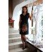 Embroidered dress "Passionate Black"