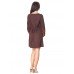 Embroidered dress "Brown Luxe"