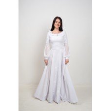Handmade embroidered wedding dress "Magic Wedding"