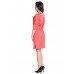 Embroidered dress "Peach Path"