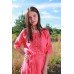 Embroidered dress "Peach Path"