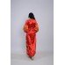 Embroidered dress "Glossy Red"
