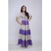 Embroidered dress "Lavender Grassland"