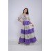 Embroidered dress "Lavender Grassland"