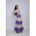 Embroidered dress "Lavender Grassland"