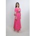 Embroidered dress "Coral Pink"