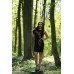 Embroidered dress "Night Flower"