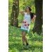 Embroidered dress "Poppies Mini" white