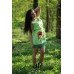 Embroidered dress "Poppies Mini" lime