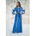 Embroidered Man&Woman Set "Fantasy" electric blue
