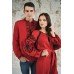 Embroidered Man&Woman Set "Fantasy" red