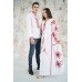 Embroidered Man&Woman Set "Fantasy" white/red