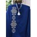 Embroidered shirt "Royal Assymetry Navy"