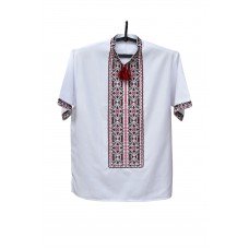 Embroidered shirt "Stars Maroon"