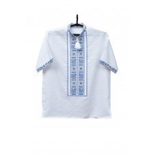 Embroidered shirt "Mystic Amulet Blue"