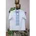 Embroidered shirt "Mystic Amulet Blue"