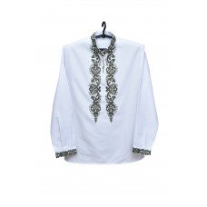 Embroidered shirt "Cossack Swords Khaki"