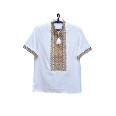 Embroidered shirt "Orange Moss"