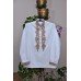 Embroidered shirt "Cossack Swords Brown"