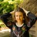 Embroidered blouse "Olvia: flower fantasy"