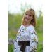 Embroidered blouse "Olvia: pansies"
