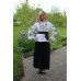 Embroidered blouse "Olvia: pansies"