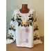 Embroidered blouse "Olvia: pansies"
