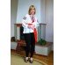 Embroidered blouse "Golden Peaks"