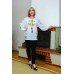 Embroidered blouse "White Lilly Mood"