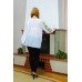 Embroidered blouse "White Lilly Mood"