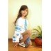 Embroidered dress/blouse/tunic "Pretty Winter"