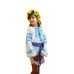 Embroidered dress/blouse/tunic "Frosty Morning"