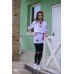 Embroidered blouse "Red Rose Mood"