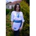 Embroidered blouse "Blue Rose Mood"