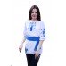 Embroidered blouse "Blue Rose Mood"