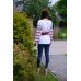 Embroidered blouse "Flowers of Sunset"