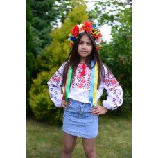 Embroidered blouse for girl "Pure Tenderness"