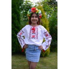 Embroidered blouse for girl "Pure Sweetness"