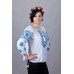 Embroidered  blouse "Luxury Blue"
