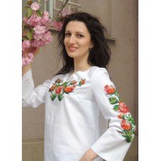 Beads Embroidered Blouse "Gentle Morning"