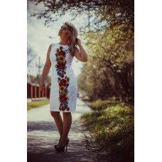 Beads Embroidered Dress "Fragrance of Flower"