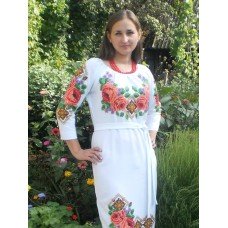 Beads Embroidered Dress "Queen of Summer"