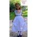Beads Embroidered Dress for girl "Princess of June"