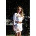 Beads Embroidered Dress "Summer Flowers"