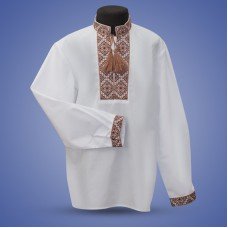 Embroidered shirt for boy "Frosty Night"