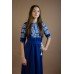 Embroidered Dress "Cotton Neptune"