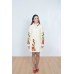 Embroidered coat "Sunrise" white