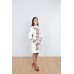 Embroidered coat "Roses Lace" white