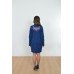 Embroidered coat "Chestnut" blue